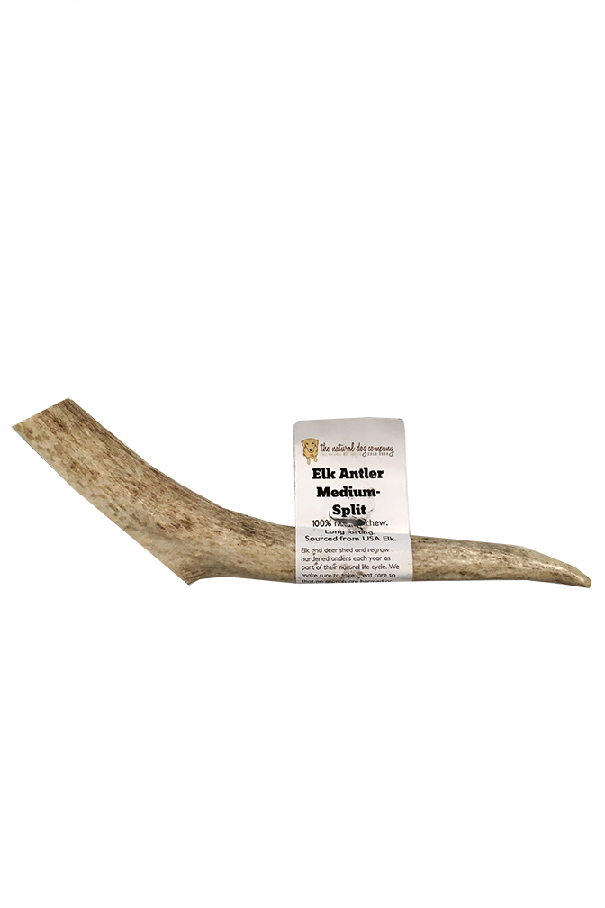 Natural Dog Co. Split Elk Antler, Medium